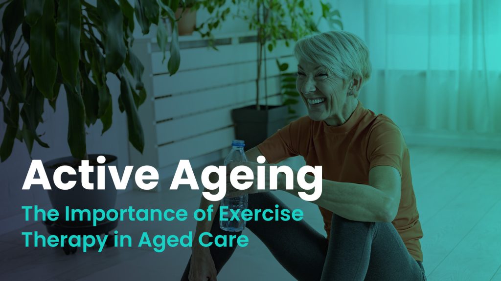 Older adult participating in exercise therapy at Exercise Therapies, promoting active ageing.